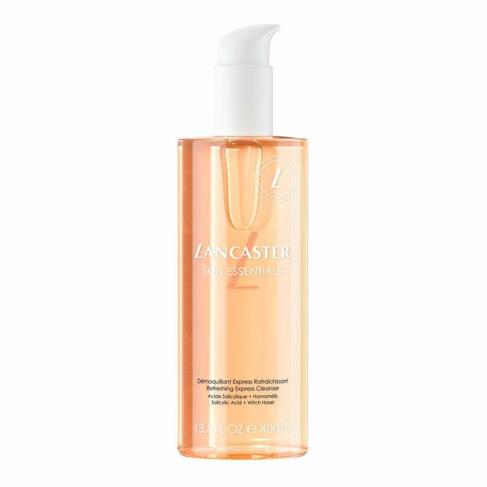 Lancaster SKIN ESSENTIALS Limpiador Expres Refrescante Desmaquillante Facial y Ojos, Elimina Impurezas, Tonifica Piel Sensible y Todo Tipo de Piel 400 ml