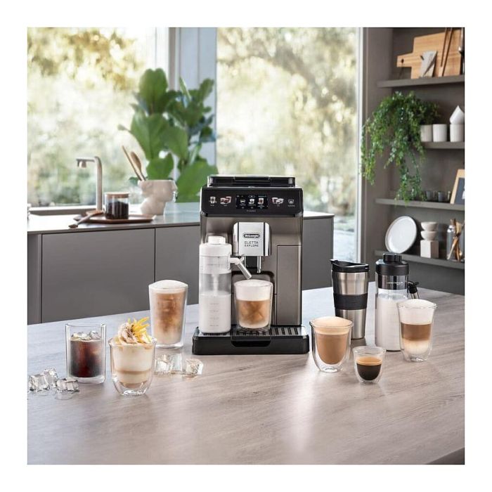 DeLonghi Máquina Espresso Eletta Explore ECAM450.86.T Automática 1.8L 1450W Molinillo Integrado Titanio 6