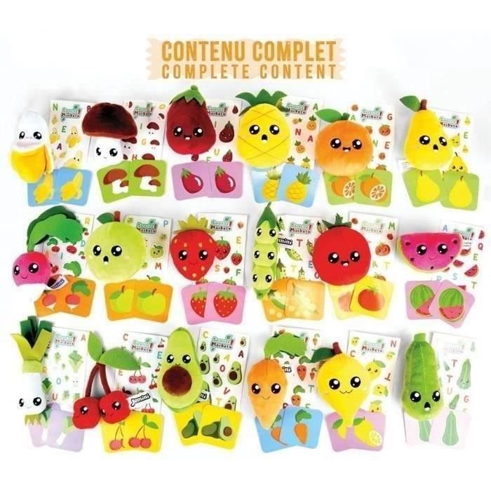 Lote de 18 bolsas sorpresa - JEMINI - Mercado sorpresa - Peluche de fruta o verdura +/- 10 cm, pegatinas y tarjetas de memoria 3 Lote de 18 bolsas sorpresa - JEMINI - Mercado sorpresa - Peluche de fruta o verdura +/- 10 cm, pegatinas y tarjetas de memoria 3