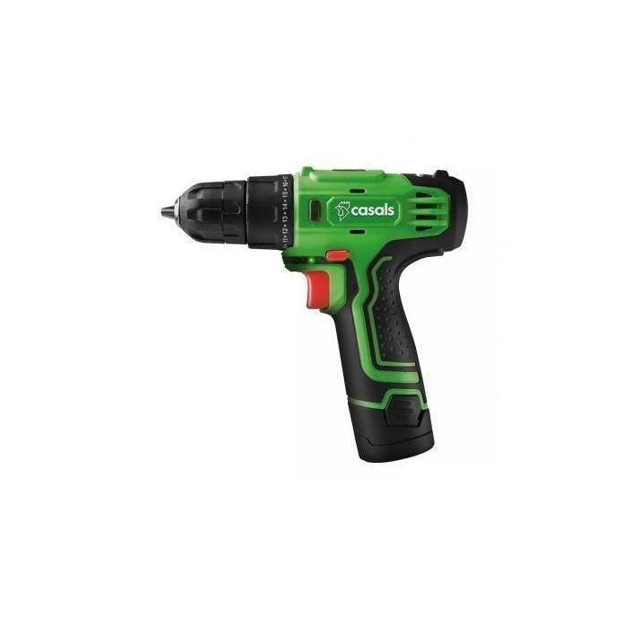 TALADRO ATORNILLADOR CASALS VBLI12 - 0-750RPM - REVERSIBLE - PORTABROCAS AUTOMÁTICO 10MM - BATERÍA LITIO 12V/1.3AH TALADRO ATORNILLADOR CASALS VBLI12 - 0-750RPM - REVERSIBLE - PORTABROCAS AUTOMÁTICO 10MM - BATERÍA LITIO 12V/1.3AH