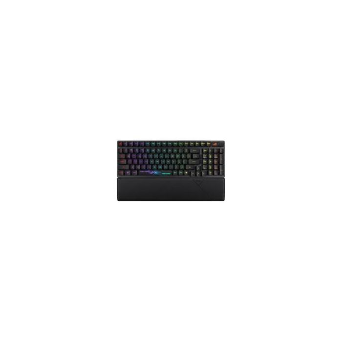 Asus ROG Strix Scope II 96 RX Wireless Teclado Gaming, 96% Layout, Switches Ópticos ROG RX, Bluetooth, 2.4GHz, USB-C, Negro - 90MP03S0-BKSA00