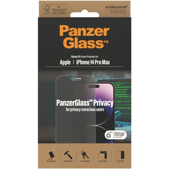 PanzerGlass f. iPhone 14 Pro Max Privacy AB 2