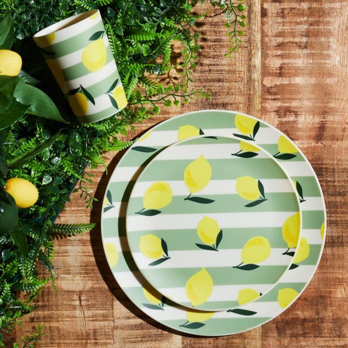Home Deco Factory Plato Postre Polipropileno Colección Bain De Soleil 20 cm 4