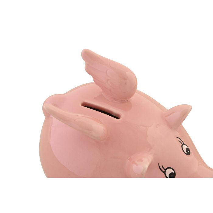 DKD Home Decor Hucha de Cerdito Infantil de Dolomita, Color Rosa, 11.5 x 15 x 16.5 cm 1 DKD Home Decor Hucha de Cerdito Infantil de Dolomita, Color Rosa, 11.5 x 15 x 16.5 cm 1