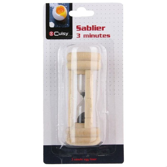 Cuisy Reloj De Arena 3 Minutos Cocina Madera Colores Medidas D.3.6cm H.10cm 1 Cuisy Reloj De Arena 3 Minutos Cocina Madera Colores Medidas D.3.6cm H.10cm 1