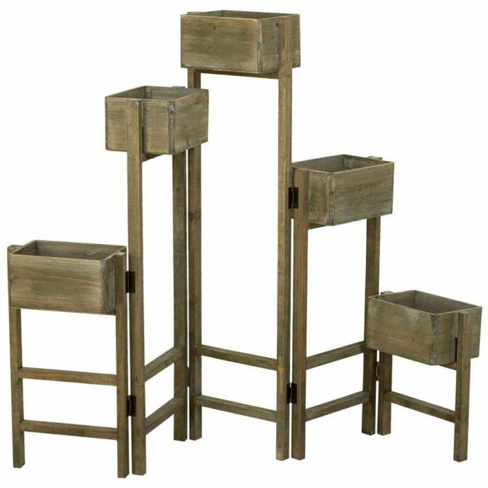 Soporte para Maceta Alexandra House Living Marrón Madera de Paulonia 15 x 90 x 124 cm 2 Soporte para Maceta Alexandra House Living Marrón Madera de Paulonia 15 x 90 x 124 cm 2