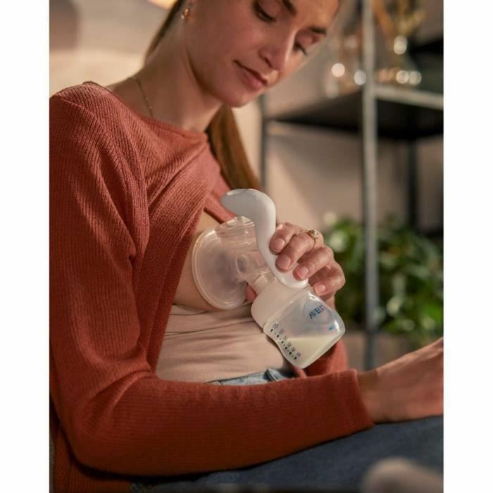 Philips Avent SCF430/20 Bombas de Leche Manuales con Tecnología de Movimiento Natural, para Estimulación Dulce y Fácil Limpieza 1
