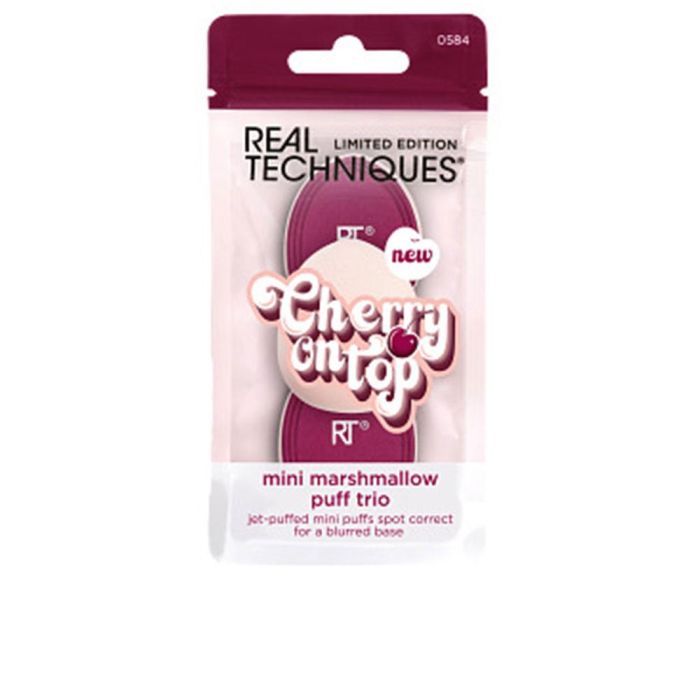 Real Techniques Cherry On Top Edición Limitada Mini Borlas Maquillaje Marshmallow para Corrector y Base Trío 3 pz Real Techniques Cherry On Top Edición Limitada Mini Borlas Maquillaje Marshmallow para Corrector y Base Trío 3 pz
