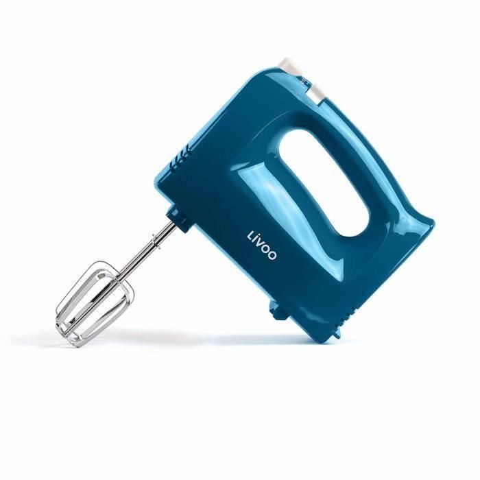 Livoo DOP162B Batidora eléctrica 5 velocidades con botón de expulsión, incluye 2 batidores y 2 amasadoras - Azul 2