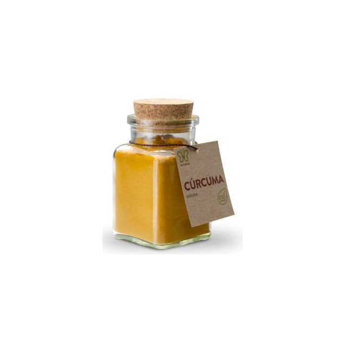 NATURCID Cúrcuma Molida Especia Ecológica 75g - Raíz de Cúrcuma para Condimentar Guisos, Sopas y Bebidas