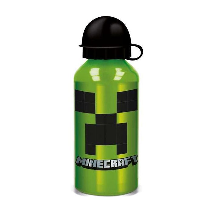 Botella de aluminio minecraft creeper green 400 ml. 3 Botella de aluminio minecraft creeper green 400 ml. 3