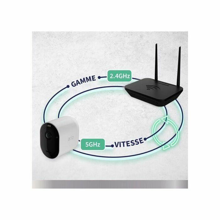 Arlo AAAOU33059 Pro 5 2K+ Cámara de Seguridad Conectada - 4 Cámaras - Visión Nocturna a Color - Wi-Fi Doble Banda 11 Arlo AAAOU33059 Pro 5 2K+ Cámara de Seguridad Conectada - 4 Cámaras - Visión Nocturna a Color - Wi-Fi Doble Banda 11