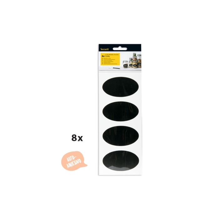 Pack de 8 Pizarras Ovales Autoadhesivas 4.7x8 cm - Viejo Valle (12 Unidades) Pack de 8 Pizarras Ovales Autoadhesivas 4.7x8 cm - Viejo Valle (12 Unidades)