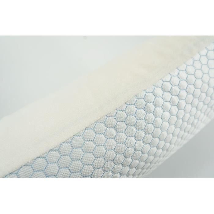 TOISON D'OR - Almohada viscoelástica - Memoseason - 40x60cm - Blanco 1 TOISON D'OR - Almohada viscoelástica - Memoseason - 40x60cm - Blanco 1