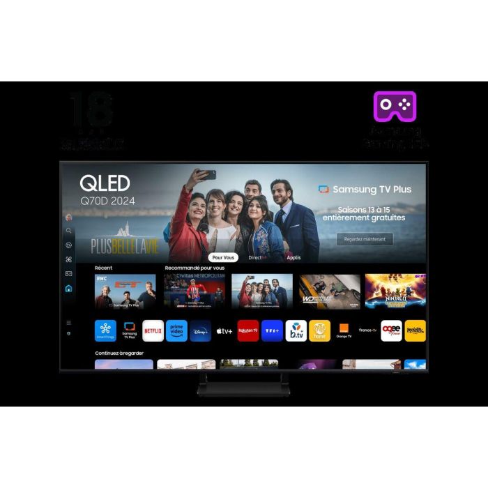 SAMSUNG 75Q70D - QLED TV 75 (190 cm) - 4K UHD 3840x2160 - 120 Hz - Quantum HDR - Gaming HUB - Smart TV - 4xHDMI - WiFi 1 SAMSUNG 75Q70D - QLED TV 75 (190 cm) - 4K UHD 3840x2160 - 120 Hz - Quantum HDR - Gaming HUB - Smart TV - 4xHDMI - WiFi 1