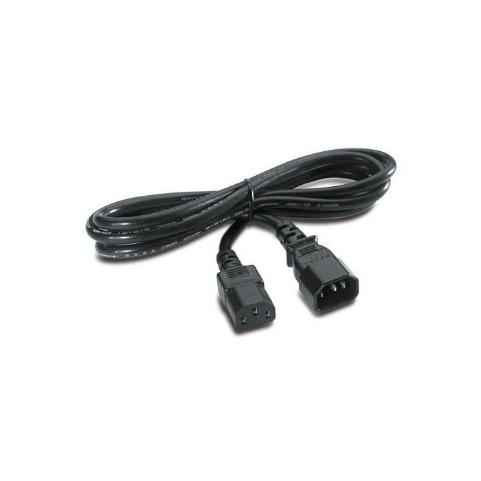 APC Cable de alimentación IEC C13/C14, 2.5m, Macho/Hembra, 90-250V, 10A, Negro