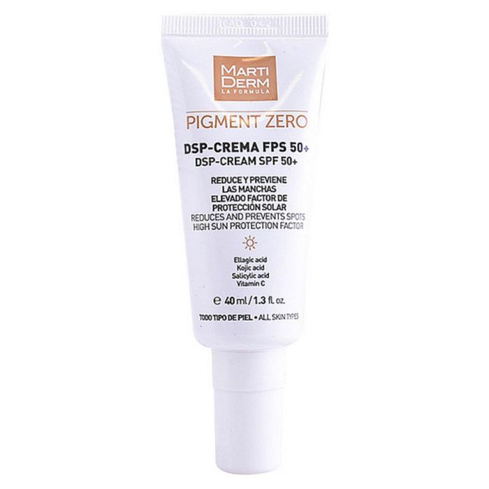 Martiderm PIGMENT ZERO DSP Crema Facial Despigmentante Antimanchas SPF50+ Hidratante para Todo Tipo de Pieles 40 ml