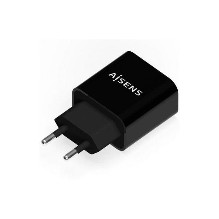 AISENS Cargador USB-C PD 20W, 5V/3A 9V/2.2A 12V/1.66A, negro 1 AISENS Cargador USB-C PD 20W, 5V/3A 9V/2.2A 12V/1.66A, negro 1