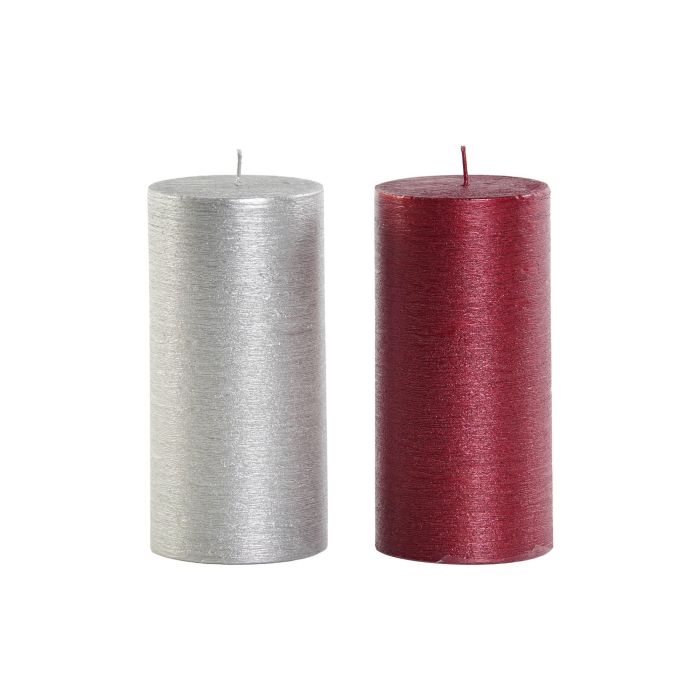 DKD Home Decor Vela Navidad Tradicional Rojo Plateado Cera 7x14x7 cm Pack 12 Unidades Duración 75h 0 DKD Home Decor Vela Navidad Tradicional Rojo Plateado Cera 7x14x7 cm Pack 12 Unidades Duración 75h 0