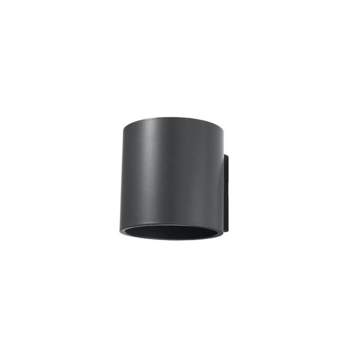 SOL-SL.0048 Aplique de Pared Orbis Moderno con Pantalla Cilíndrica, disponible en Negro, Gris y Blanco 11
