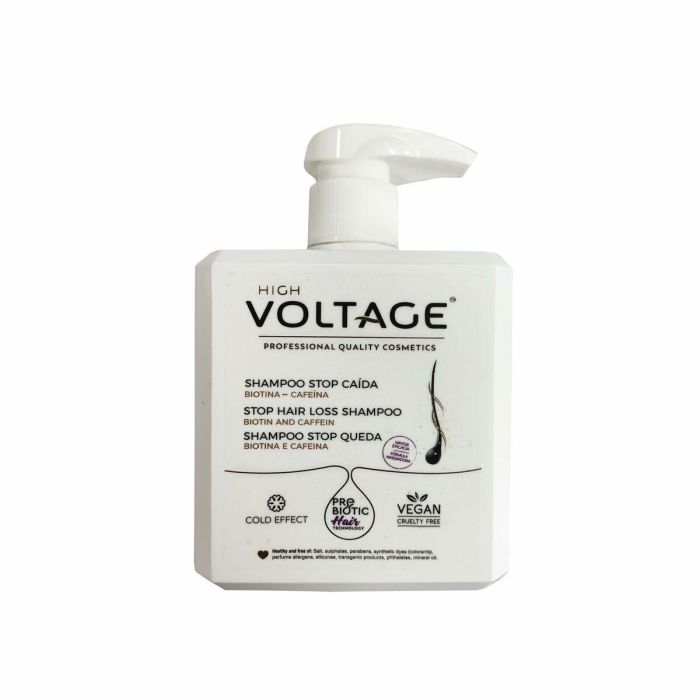 Voltage Shampoo Stop Caída Fortalece el Cabello 500ml 1
