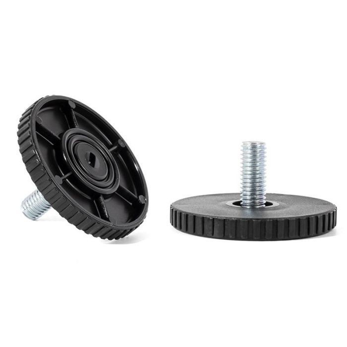 Herrajes Alk Pie Nivelador Rido Ø50 M8X18 Negro