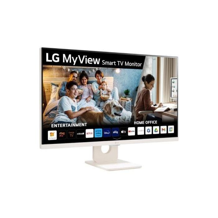LG 32SR50F-W MyView Smart Monitor 31.5" Full HD IPS webOS23. TV Inteligente Multimedia Blanco, perfecto para Home Office y Streaming. 0 LG 32SR50F-W MyView Smart Monitor 31.5" Full HD IPS webOS23. TV Inteligente Multimedia Blanco, perfecto para Home Office y Streaming. 0