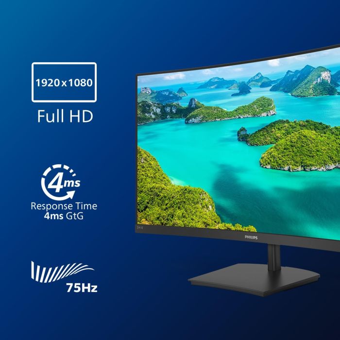 Monitor Philips 241E1SCA/00 FHD LCD Full HD 23,6" 75 Hz 6 Monitor Philips 241E1SCA/00 FHD LCD Full HD 23,6" 75 Hz 6