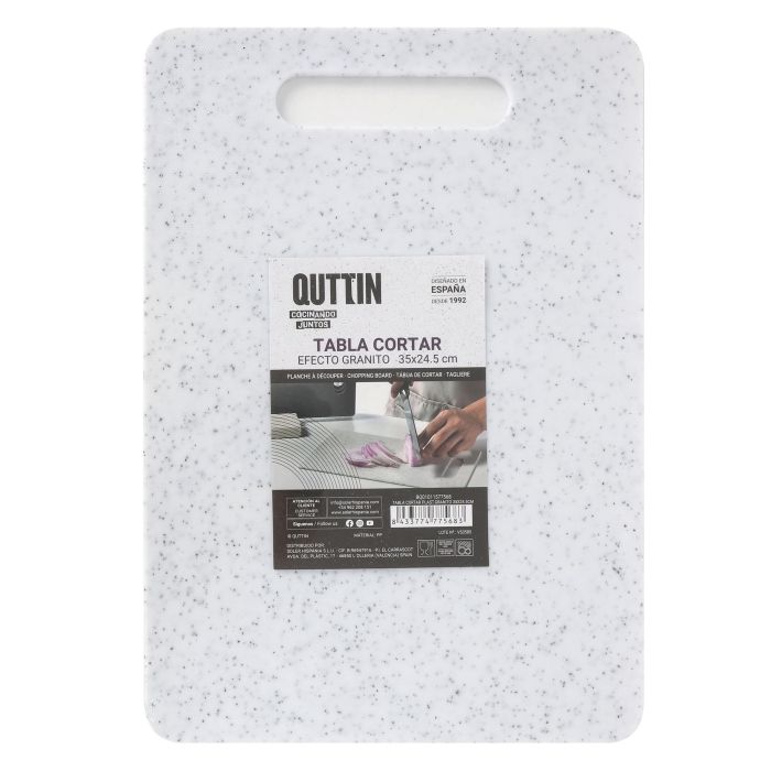 Tabla de cortar plástico granito 35x24.5 cm Quttin (18 Unidades) 8 Tabla de cortar plástico granito 35x24.5 cm Quttin (18 Unidades) 8