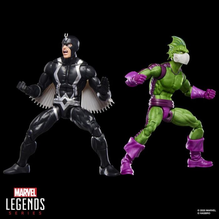 Hasbro Marvel Legends Series Blister 2 Figuras Black Bolt & Triton Inhumanos Articuladas 15cm con Accesorios Oficiales