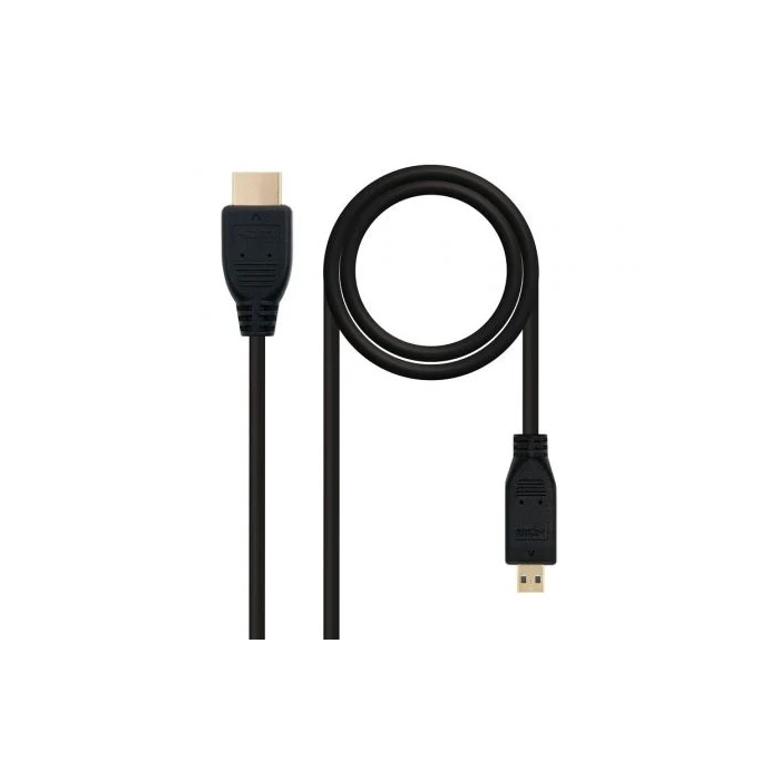 Nano Cable 10.15.3502 Cable Micro HDMI Macho - HDMI Macho 1.8m Negro 1 Nano Cable 10.15.3502 Cable Micro HDMI Macho - HDMI Macho 1.8m Negro 1