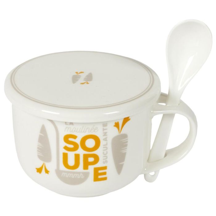 Taza Sopa 550 Ml Con T Y Cuchara Home Deco Factory 5