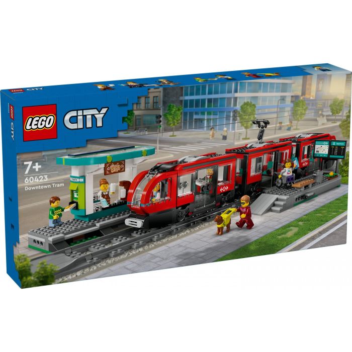 LEGO 60423 City Tranvía y Estación del Centro de la Ciudad, set de juego de construcción para niños a partir de 7 años 9 LEGO 60423 City Tranvía y Estación del Centro de la Ciudad, set de juego de construcción para niños a partir de 7 años 9