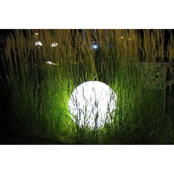 LUMISKY - Bola de luz con cable para exterior LED - blanco BOBBY - Base Ø50cm E27 1