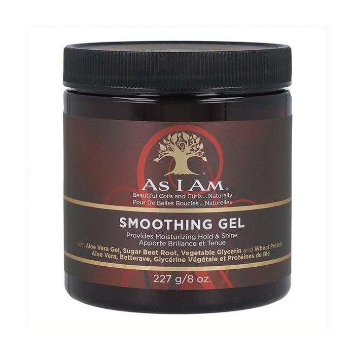 As I Am Smoothing Gel 227G/8Oz - Acabado suave duradero con brillo natural As I Am Smoothing Gel 227G/8Oz - Acabado suave duradero con brillo natural