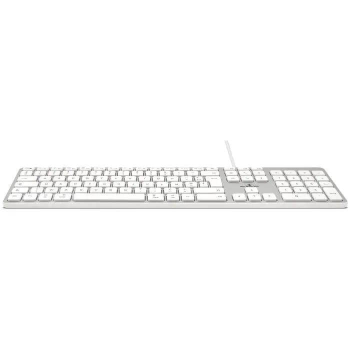 Bluestork Teclado para Mac con Cable, Diseño Francés, 13 Atajos Multimedia, Adaptador USB / USB-C Incluido 4