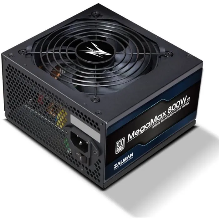 Zalman MegaMax 800W v2 (80+) Fuente de Alimentación para PC 1