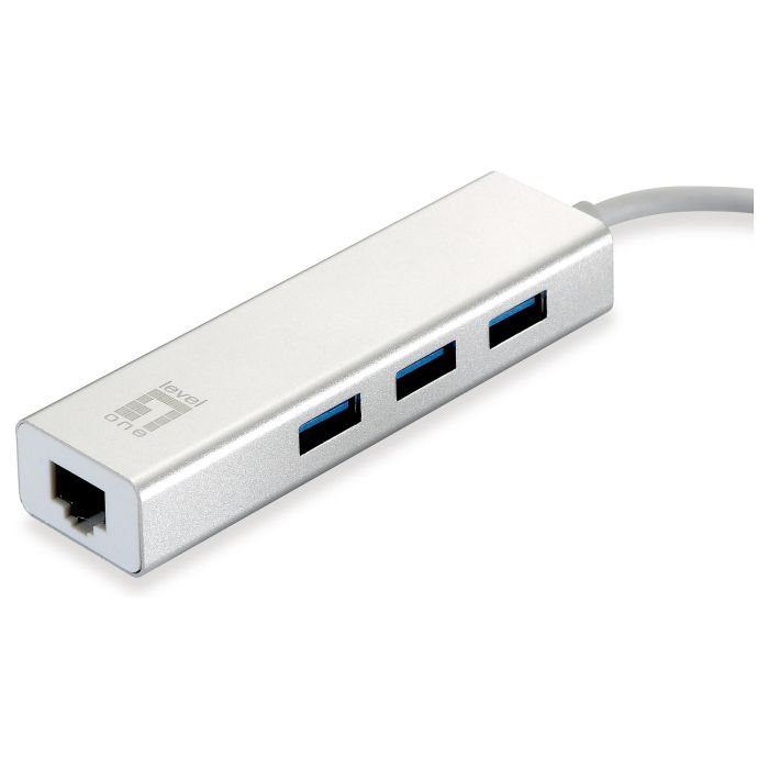 Level One Adaptador Usb 3.0 A Gigabit Ethernet Con 3 Puertos Usb 3.0 1