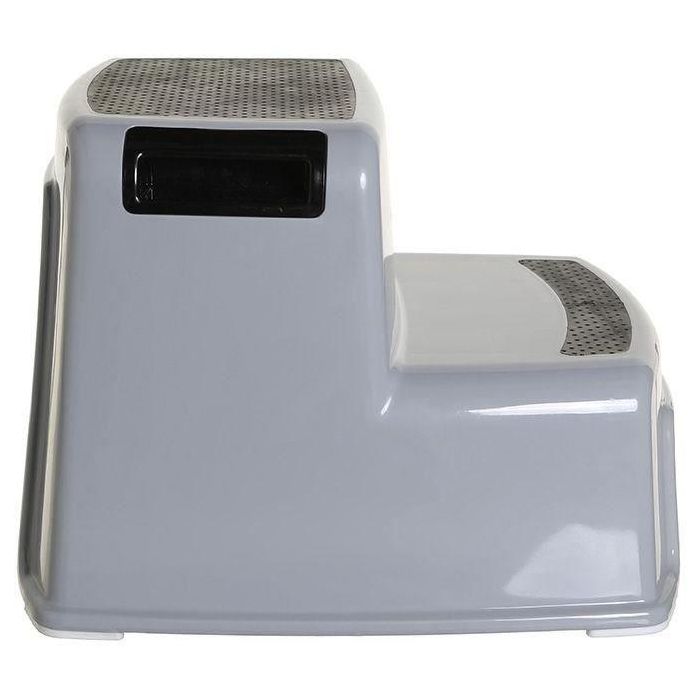 Taburete con escalera - DREAMBABY - 2 Up - Antideslizante y texturizado - Hasta 80 kg para niños y adultos - Gris y Negro 2 Taburete con escalera - DREAMBABY - 2 Up - Antideslizante y texturizado - Hasta 80 kg para niños y adultos - Gris y Negro 2