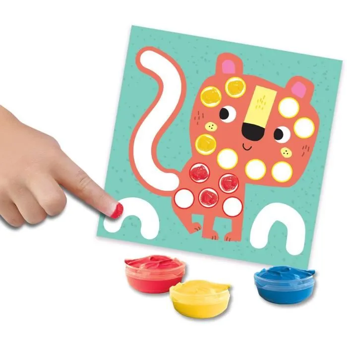 Ses Creative My first 3 en 1 Pintar con los dedos, colorear y formas adhesivas 2