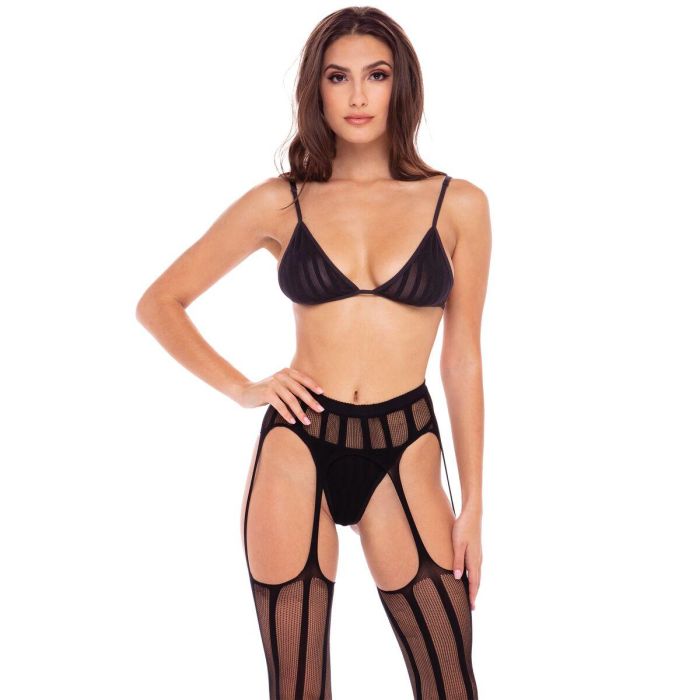 Conjunto de Lencería René Rofé Negro (M/L) 3 Conjunto de Lencería René Rofé Negro (M/L) 3