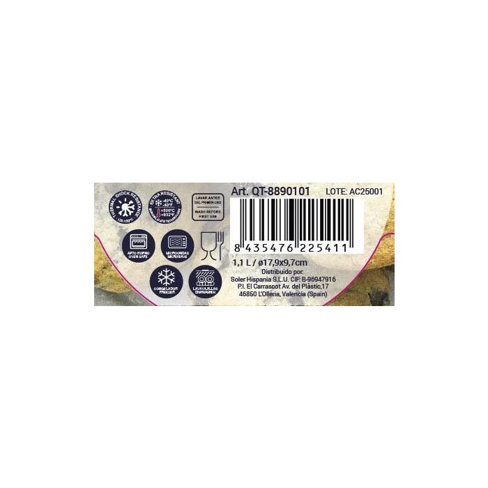 Quttin Bol Mezclador de Vidrio Ø17 cm - 1.1L (12 Unidades) 4