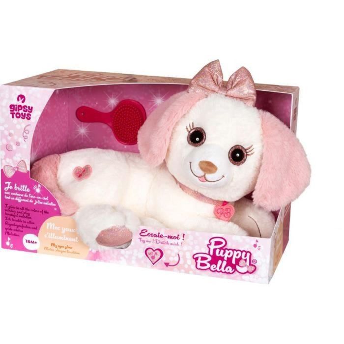 Gipsy Toys Perrito de peluche Puppy Bella GIP3268060565434, muy suave y se ilumina al ritmo de bonitas melodías - 30 cm 5 Gipsy Toys Perrito de peluche Puppy Bella GIP3268060565434, muy suave y se ilumina al ritmo de bonitas melodías - 30 cm 5