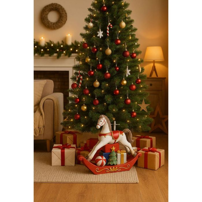 DKD Home Decor Base Soporte Árbol Navidad Tradicional Magnesia Diseño Caballito Multicolor Decoración Navideña 73 x 20.5 x 61 cm 5 DKD Home Decor Base Soporte Árbol Navidad Tradicional Magnesia Diseño Caballito Multicolor Decoración Navideña 73 x 20.5 x 61 cm 5