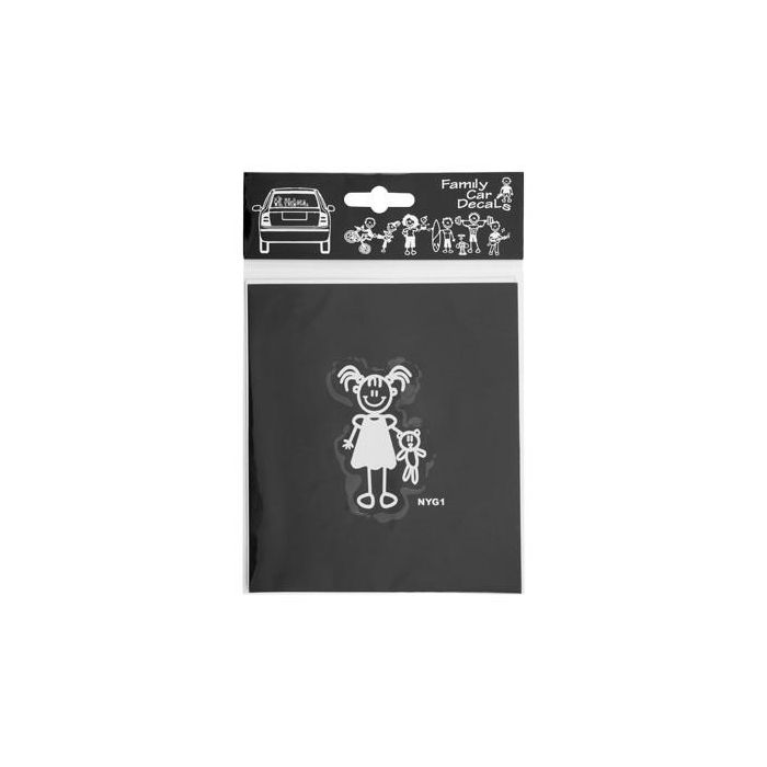 Abc ADH06661 Adhesivo Familia Niña Peluche para Coche 1 Abc ADH06661 Adhesivo Familia Niña Peluche para Coche 1