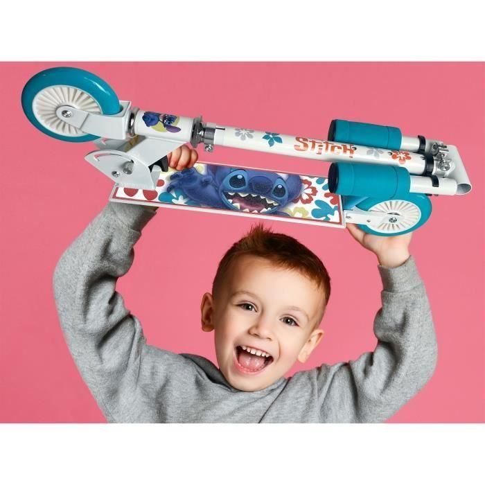 Patinete plegable - DISNEY - STITCH - Mecanismo de plegado seguro - Freno de pie trasero - Altura ajustable 4 Patinete plegable - DISNEY - STITCH - Mecanismo de plegado seguro - Freno de pie trasero - Altura ajustable 4