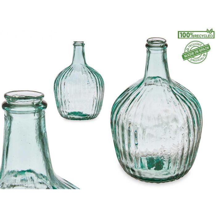 Botella Decorativa Vidrio Rayada 4L Giftdecor 19X30CM (4 Unidades) Botella Decorativa Vidrio Rayada 4L Giftdecor 19X30CM (4 Unidades)
