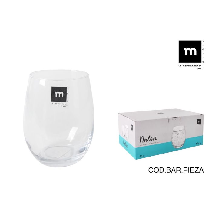 La Mediterranea Vaso "Nalon" 610 cc 7.6x8.5x12 cm (36 Unidades) La Mediterranea Vaso "Nalon" 610 cc 7.6x8.5x12 cm (36 Unidades)