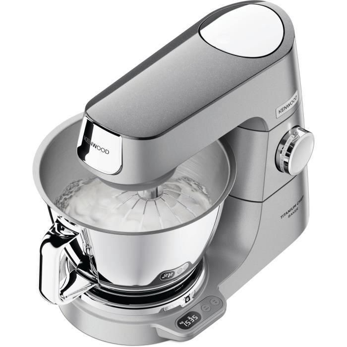 Kenwood KVC85.124SI Robot de Cocina Multifunción Chef Baker, 1200W, Báscula Integrada 6kg, 2 Cuencos 5L y 3.5L, Kit Acero Inoxidable, Plata 1