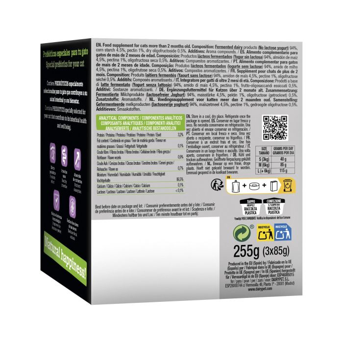Yow Up! Yogur para Gatos Original 85 gr Pack 3 Unidades 2 Yow Up! Yogur para Gatos Original 85 gr Pack 3 Unidades 2
